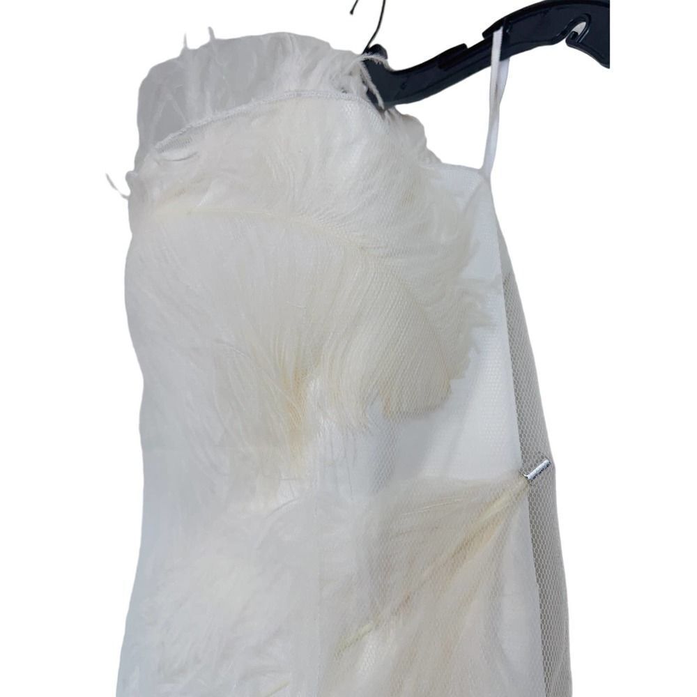 16Arlington Minelli Netting Feather Dress US8 - Picture 10 of 12